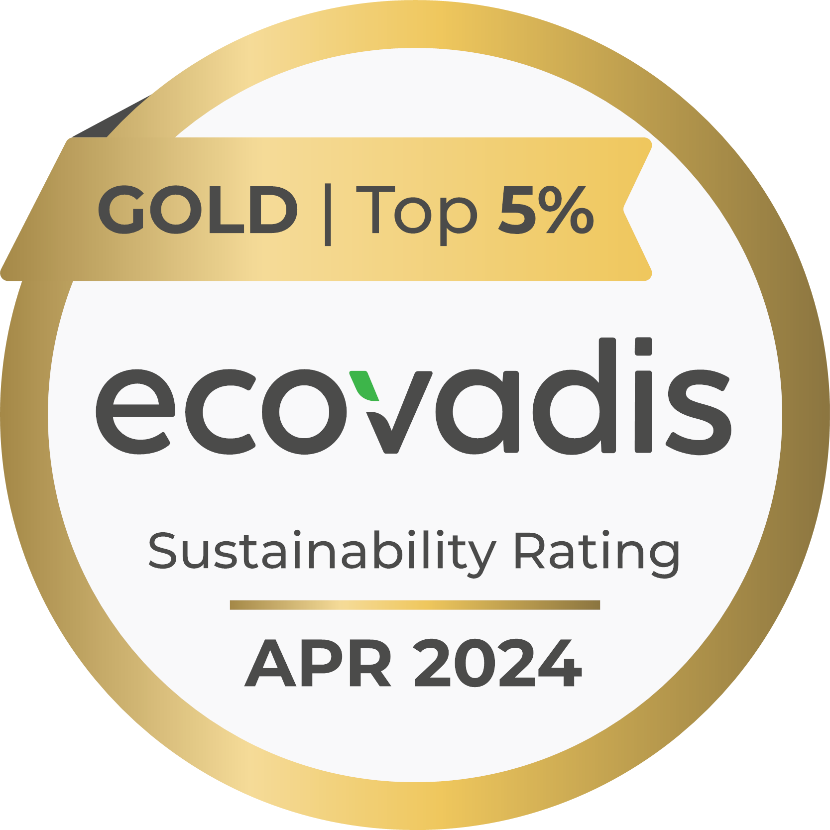 EcoVadis Gold Top 5%